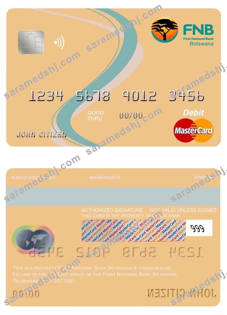Botswana First National bank mastercard
